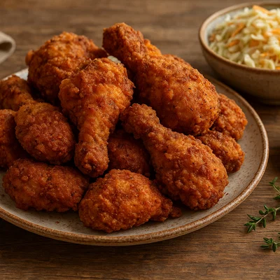 Knusprig frittierte Hähnchenstücke