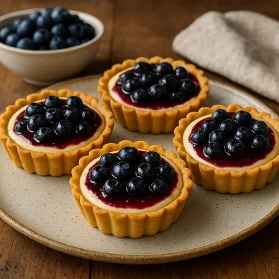 Blaubeer-Cheesecake-Tartelettes