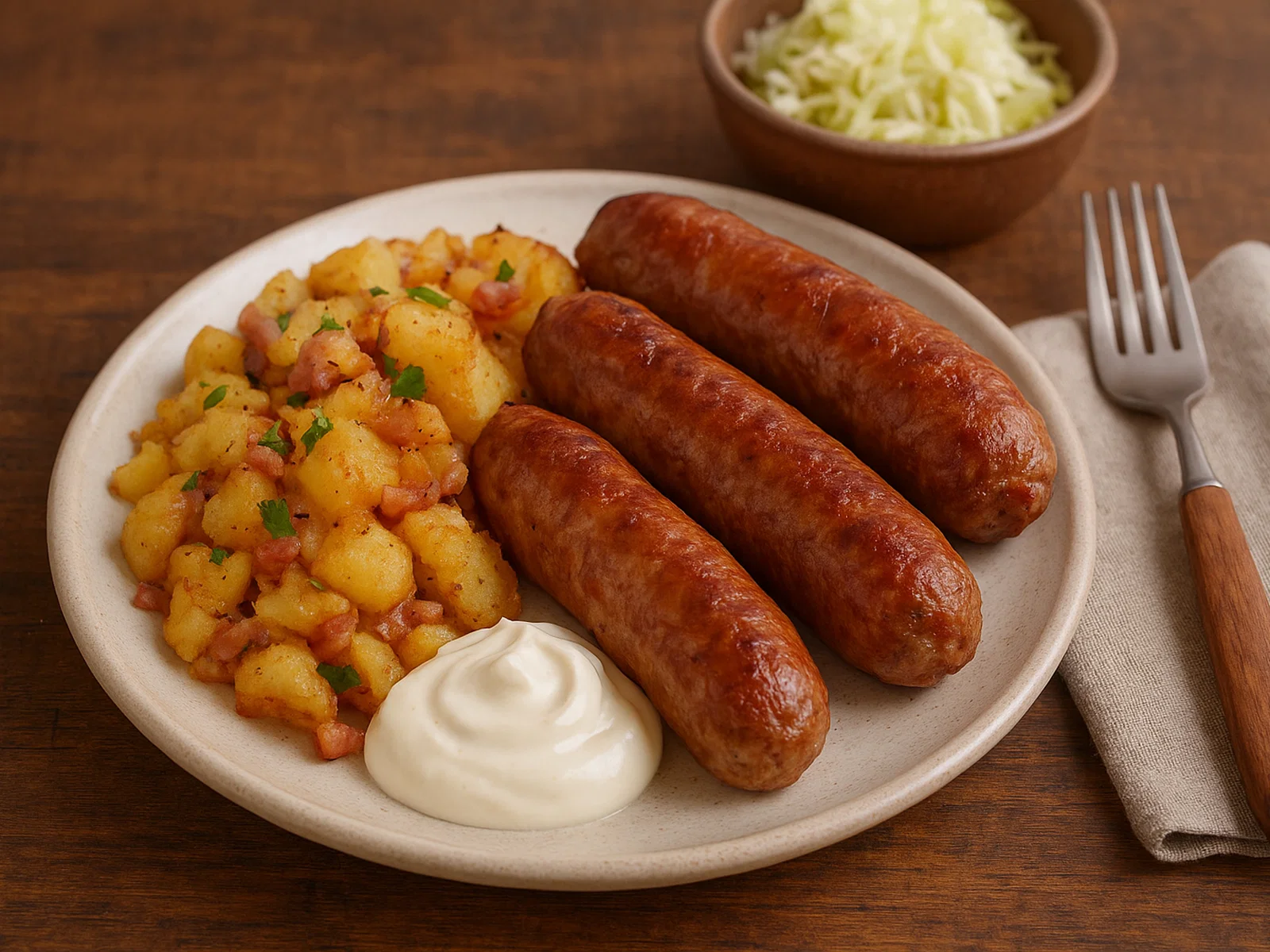 Vėdarai – Litauische gefüllte Schweinedärme mit Kartoffeln und Speck