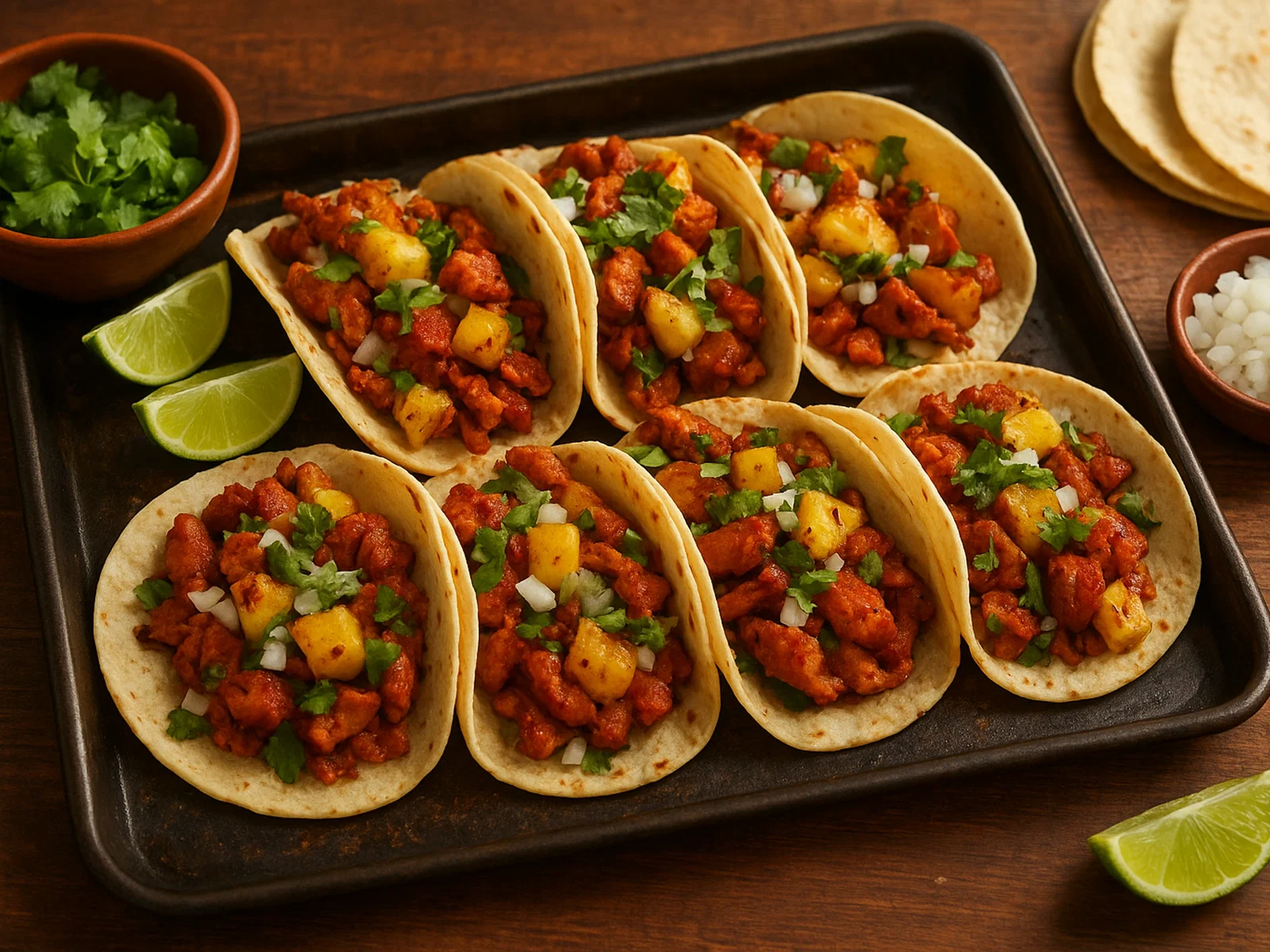 Tacos al Pastor vom Blech (Ofen-Variante)