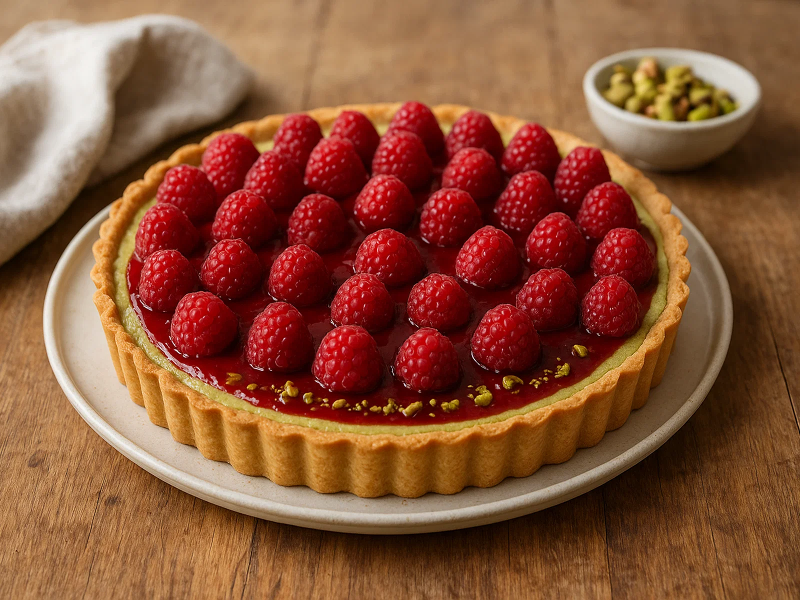 Himbeer-Pistazien-Tarte