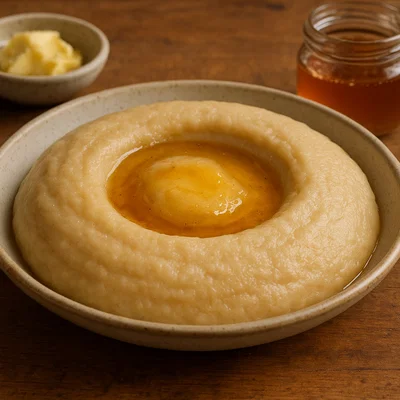 Aseeda – Arabischer Weizenbrei mit Butter-Honig-Sauce