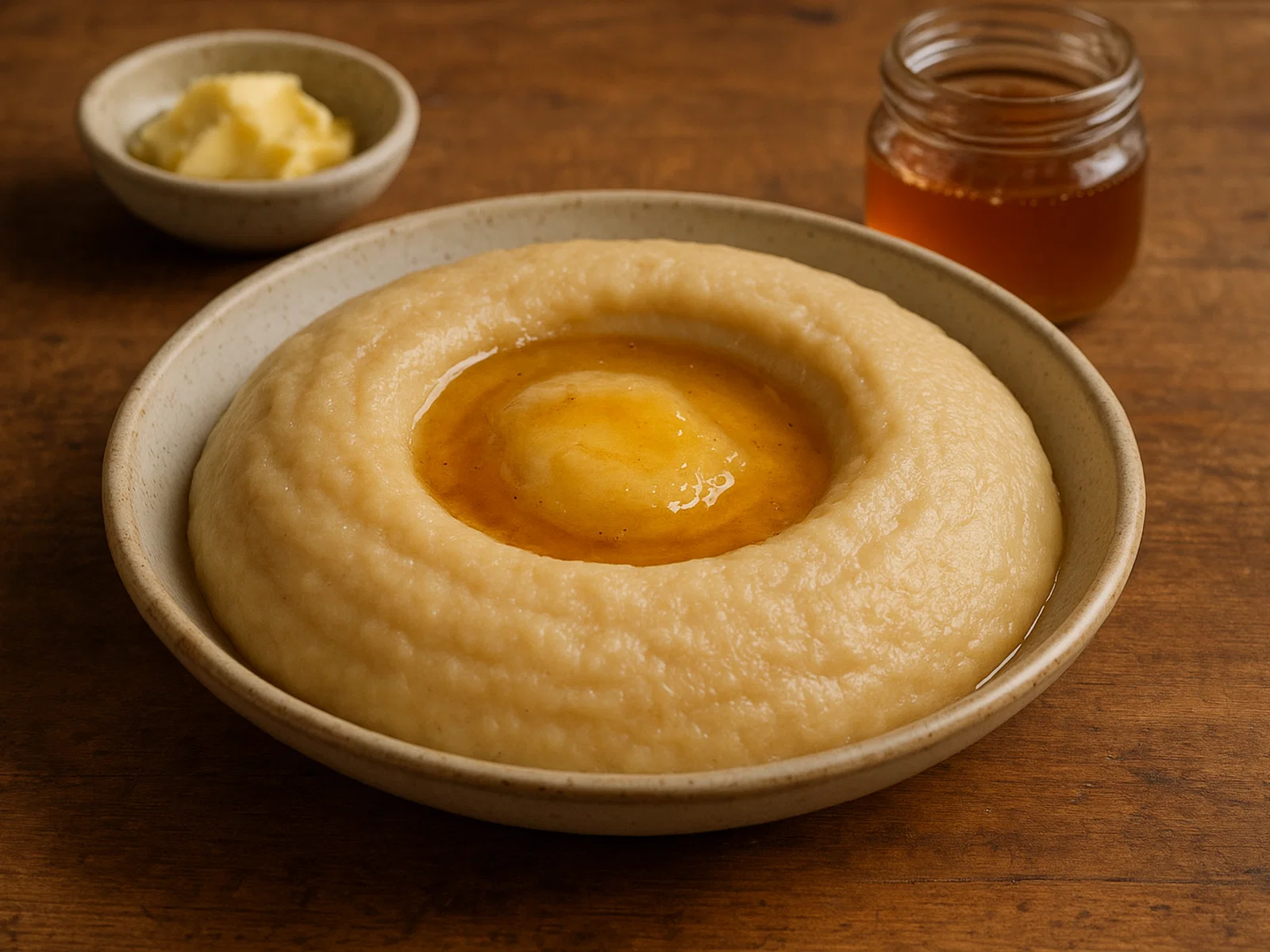 Aseeda – Arabischer Weizenbrei mit Butter-Honig-Sauce