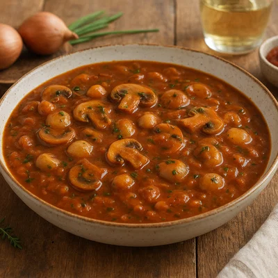 Klassische Sauce Chasseur (Jägersauce)