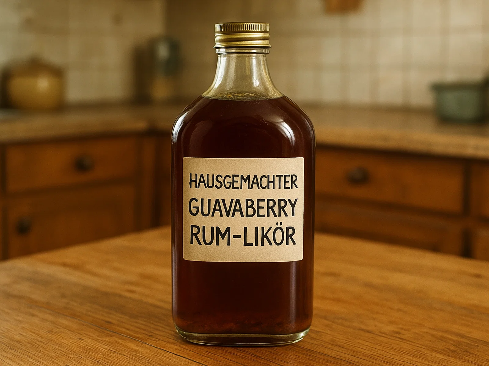 Hausgemachter Guavaberry Rum-Likör