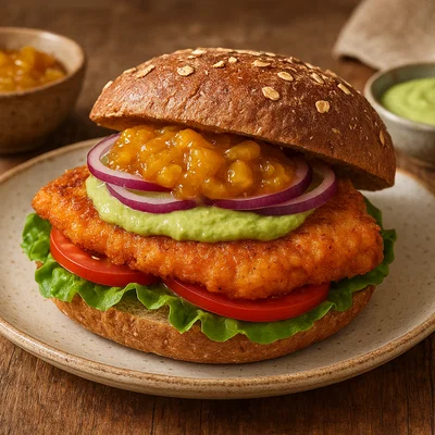 Bermuda Fisch Sandwich mit Avocado-Sauce