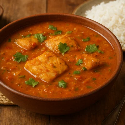 Mchuzi wa Samaki – Ostafrikanischer Fischeintopf mit Kokosmilch