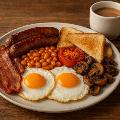 Klassisches Full English Breakfast