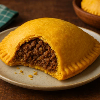 Jamaikanische Rindfleisch-Patties