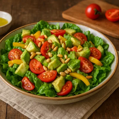 Norfolk-Island-Pinienkernsalat mit Zitronen-Dressing
