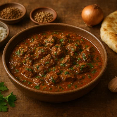 Garoobey – Fleisch in reichhaltiger Kräuter-Gewürz-Sauce