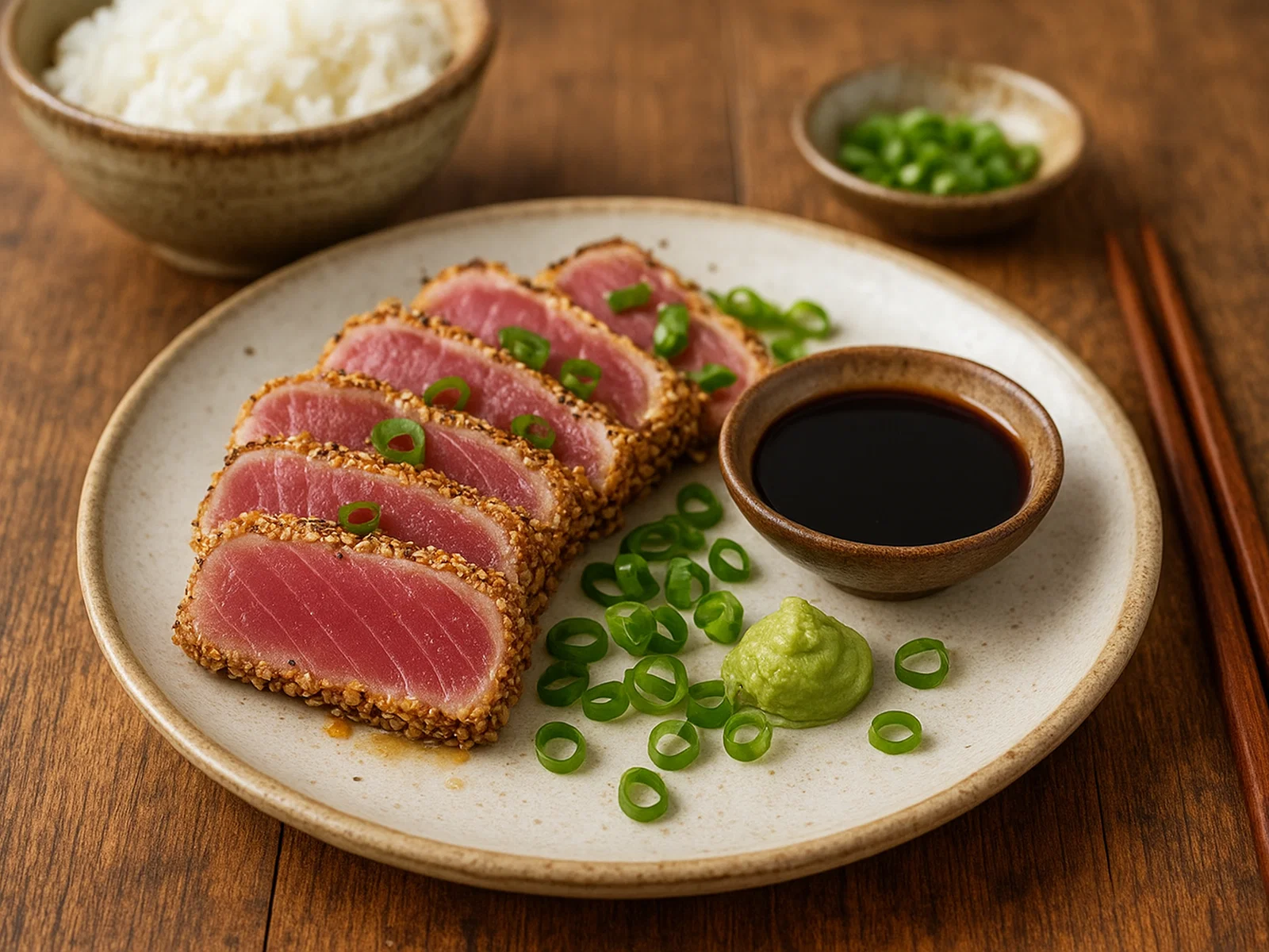 Thunfisch-Sesam-Sashimi