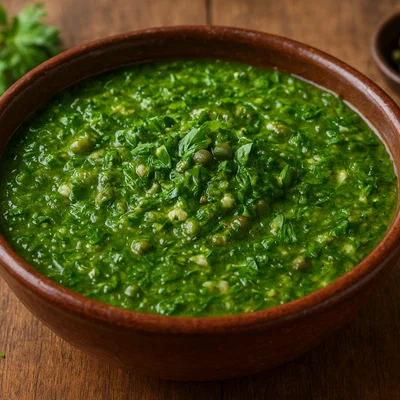 Salsa Verde mit frischen Kräutern