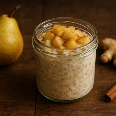 Birnen-Ingwer-Overnight-Oats
