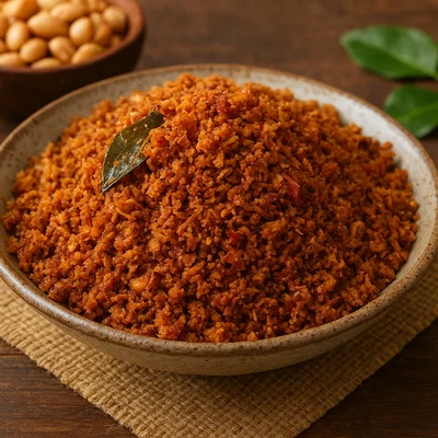Serondeng – Indonesischer Kokos-Erdnuss-Knuspermix