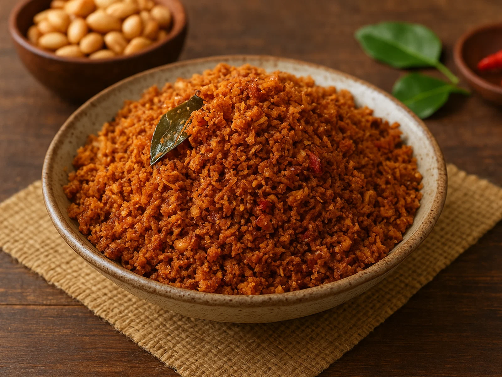 Serondeng – Indonesischer Kokos-Erdnuss-Knuspermix