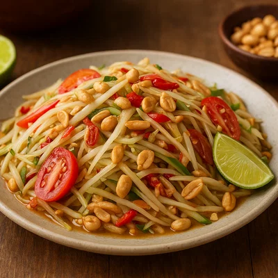 Tam Mak Houng – Laotischer Grüner Papayasalat