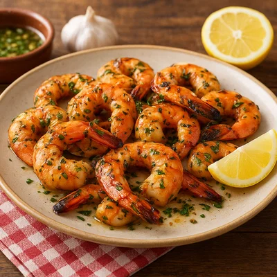 Camarão Grelhado – Portugiesisch gegrillte Garnelen