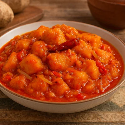 Nigerianischer Yam Porridge (Asaro)