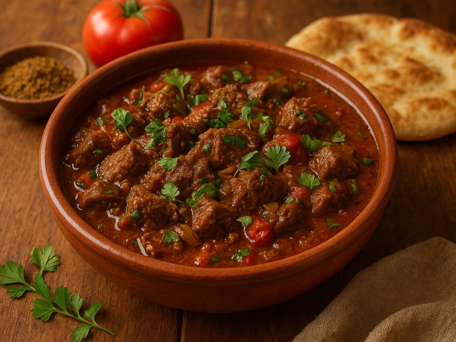 Falluk – herzhaft geschmortes Fleisch mit Kräutern und Gewürzen