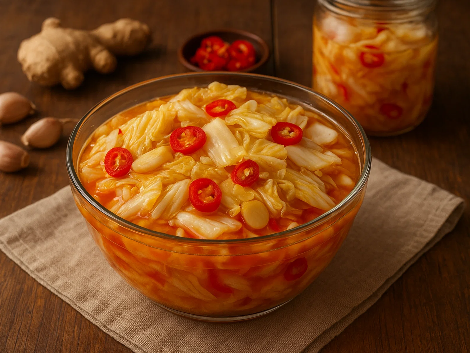 Süß-sauer-scharfe Chinakohl-Pickles