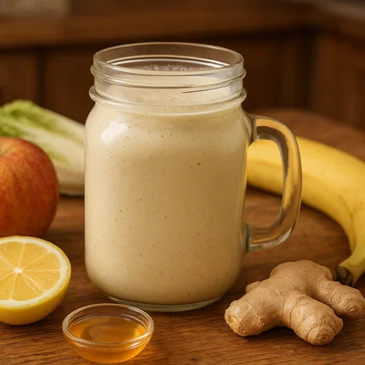 Chicorée-Smoothie mit Apfel und Ingwer