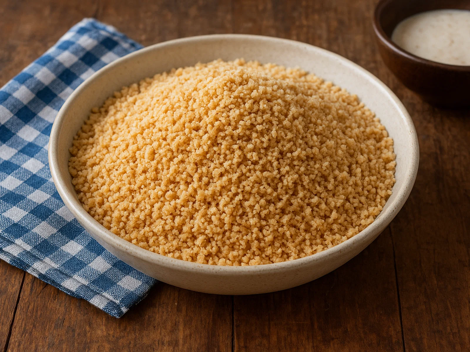 Hausgemachtes Gari aus Maniok