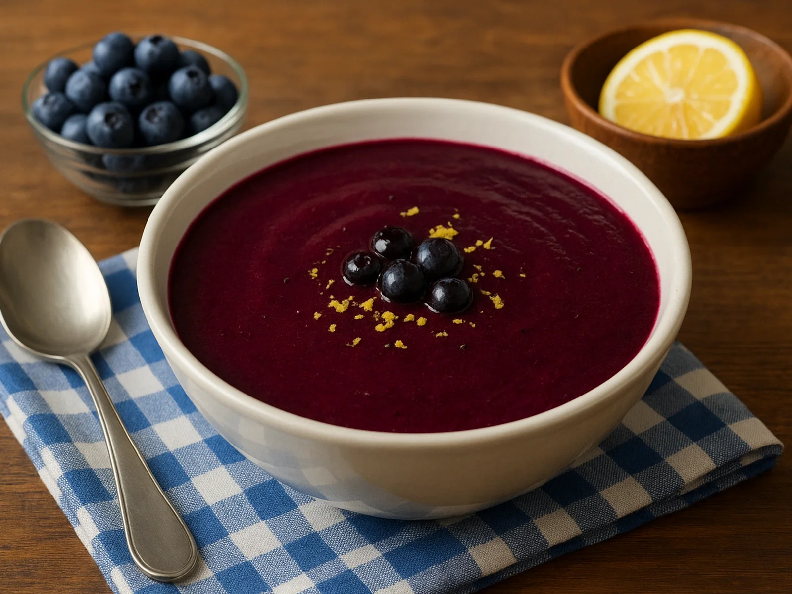 Schwedische Blåbärssoppa (Blaubeersuppe)