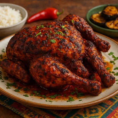 Poulet Bicyclette – Westafrikanisches Grillhuhn