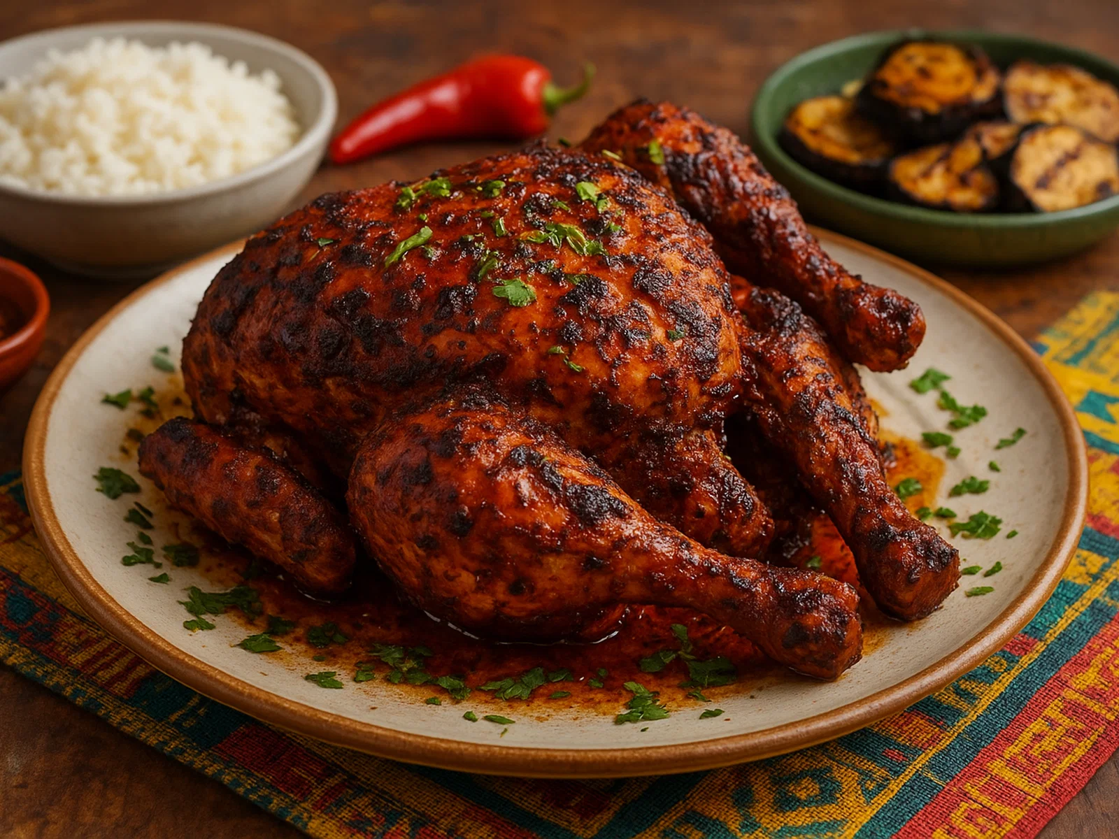 Poulet Bicyclette – Westafrikanisches Grillhuhn