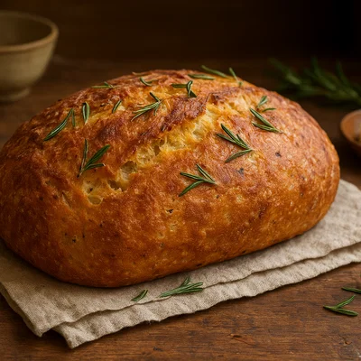 Buttriges Kartoffelbrot mit Buttermilch und Rosmarin
