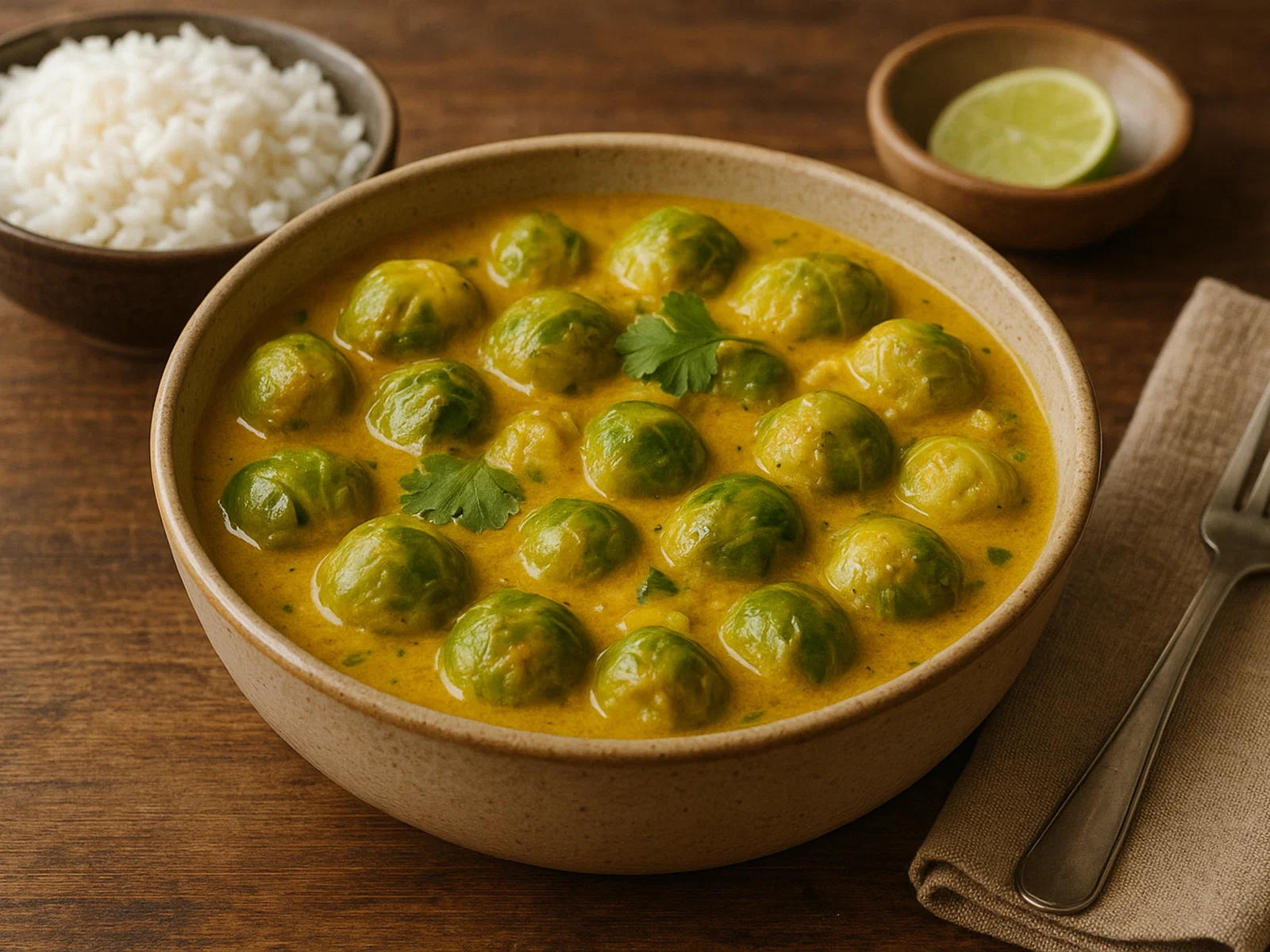Rosenkohl-Curry mit Kokosmilch