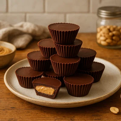 Mini-Erdnussbutter-Schokoladen-Cups
