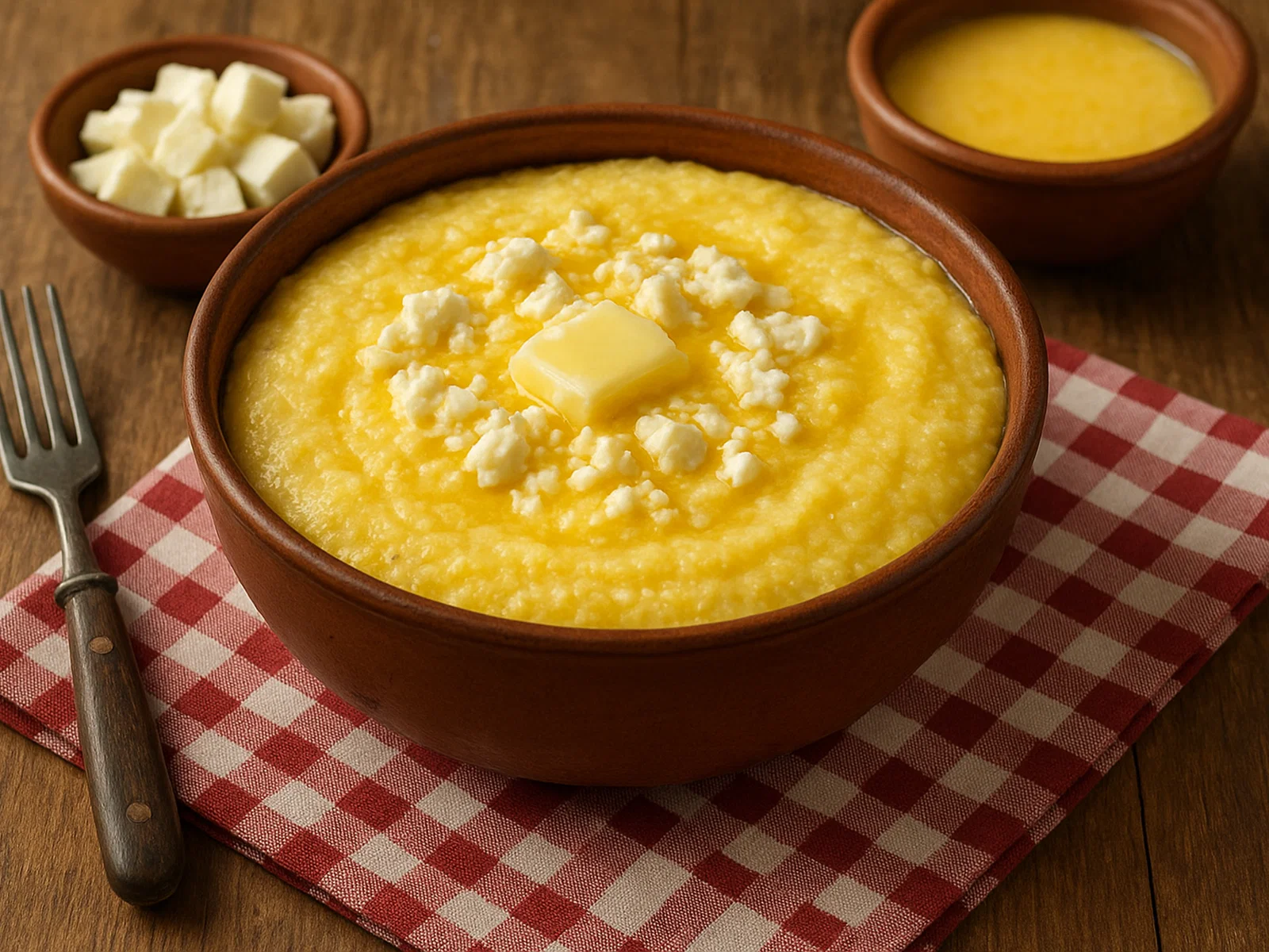 Kačamak – cremiger Balkangrieß aus Maismehl mit Käse und Butter