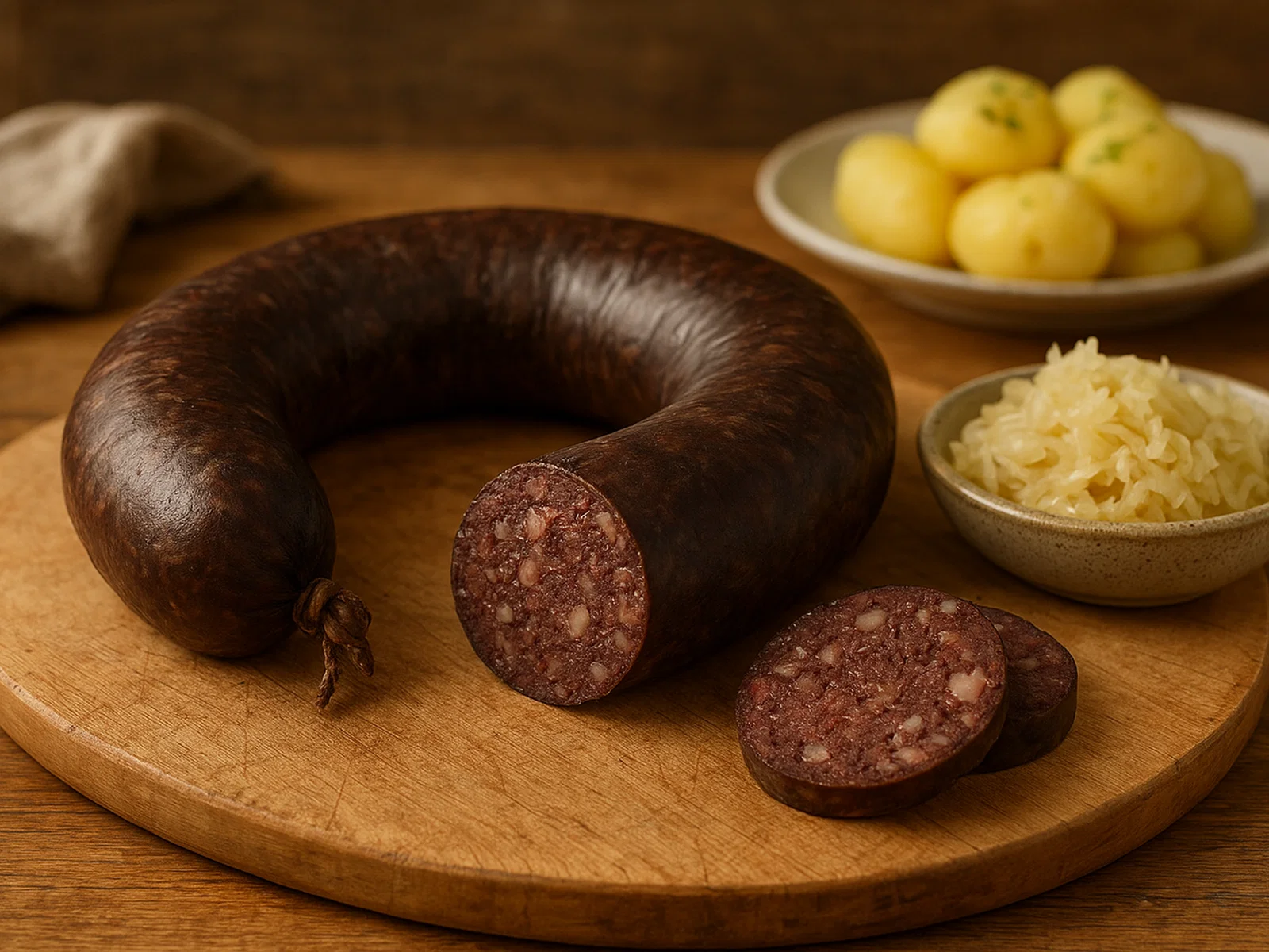 Hausgemachte Blutwurst (Schwarzwurst)