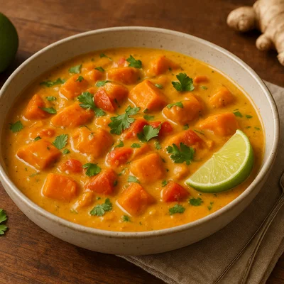Cremiges Süßkartoffel-Kokos-Curry