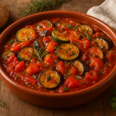 Tomaten-Ratatouille mit mediterranen Kräutern