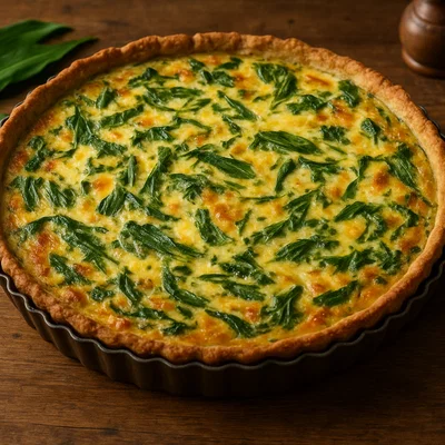Herzhafte Bärlauch-Quiche