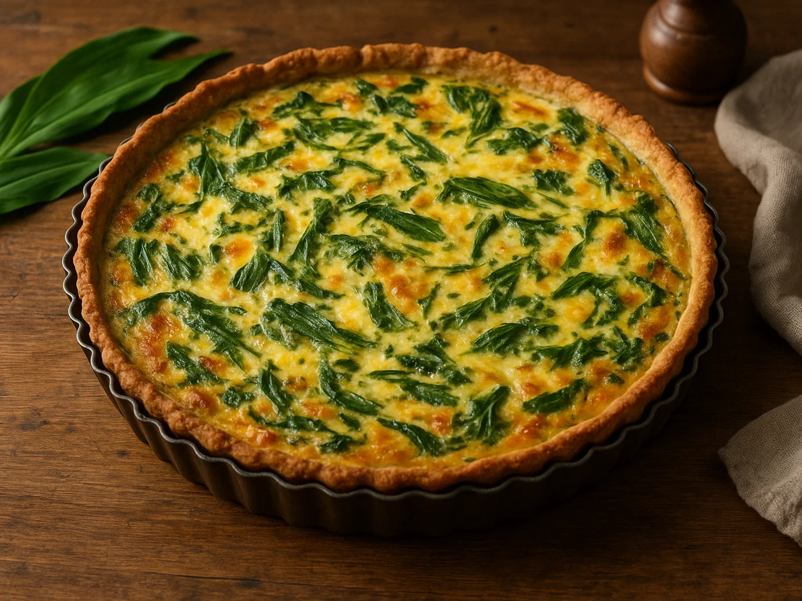 Herzhafte Bärlauch-Quiche