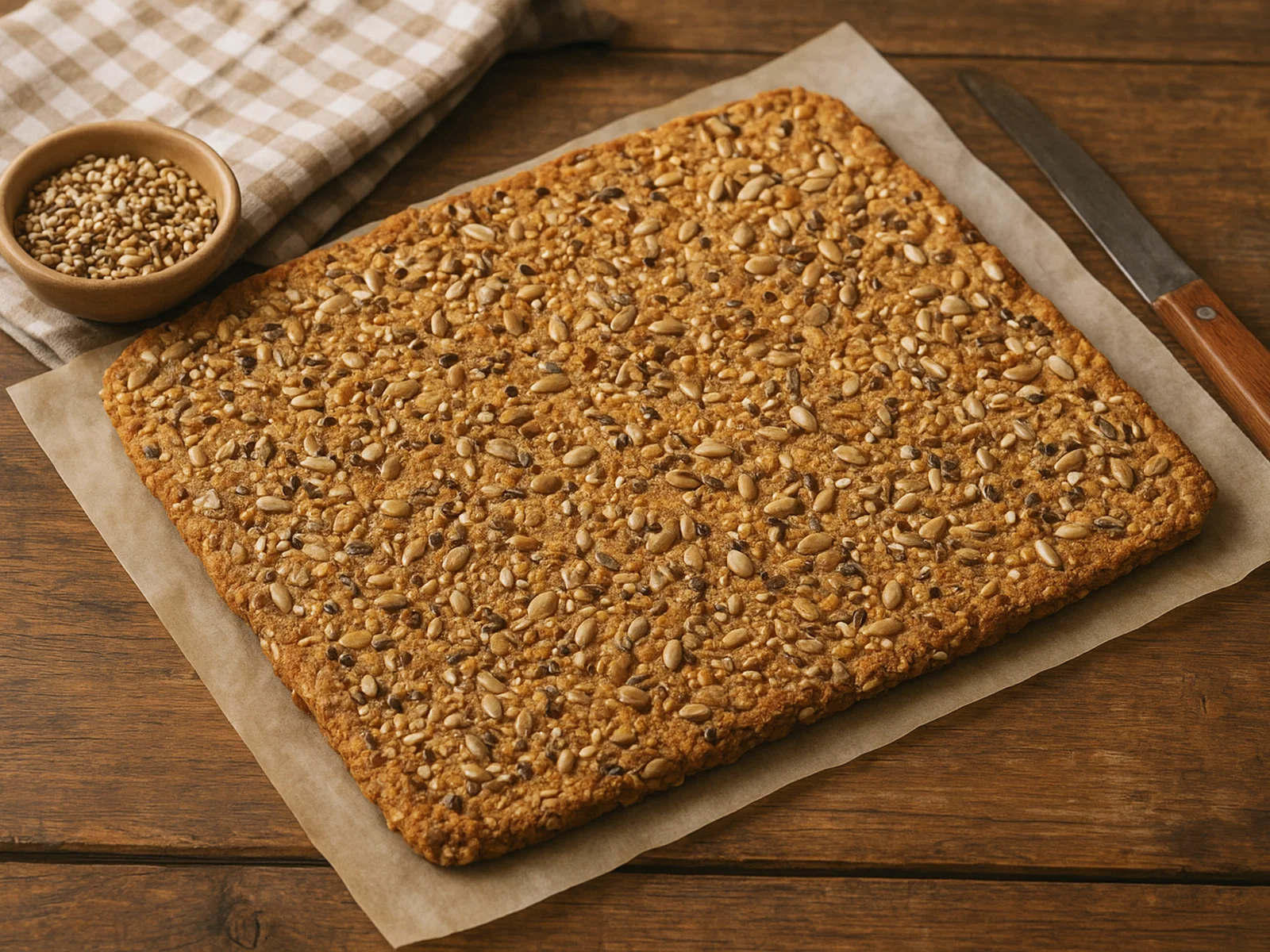 Kerniges Knäckebrot mit Saaten