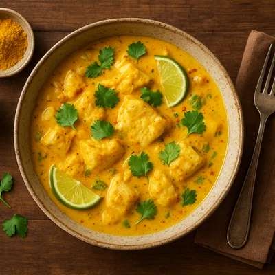 Riff-Fisch-Curry mit Kokosmilch