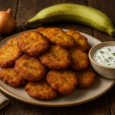 Knusprige Grüne-Bananen-Fritters