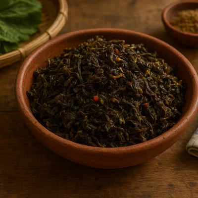 Gundruk (fermentiertes Blattgemüse aus Nepal)