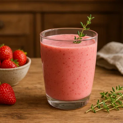 Erdbeer-Thymian-Smoothie
