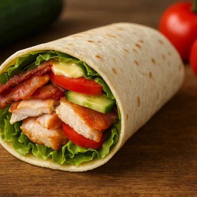 Klassischer Club-Sandwich-Wrap