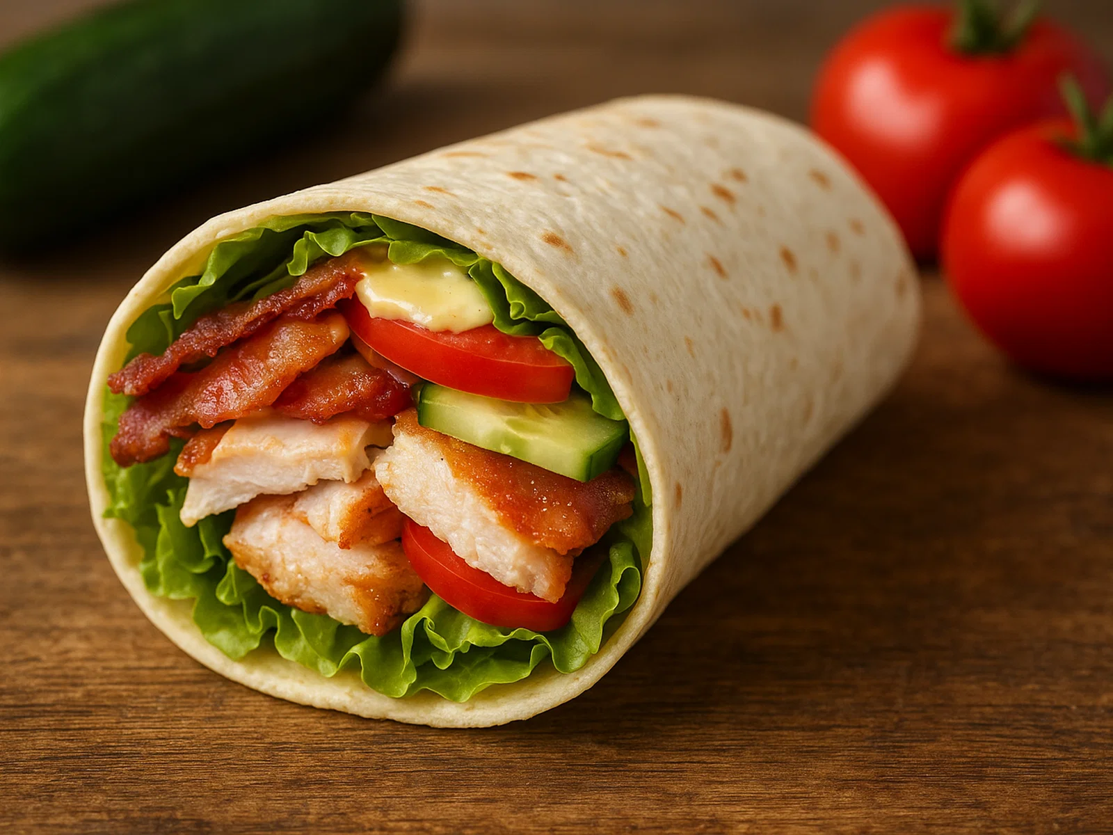 Klassischer Club-Sandwich-Wrap
