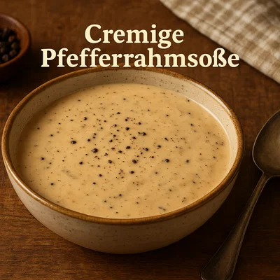 Cremige Pfefferrahmsoße
