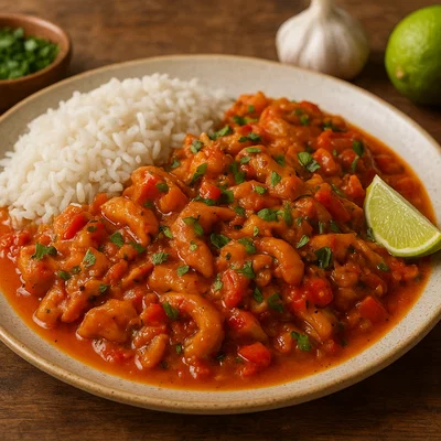 Lambi Sauté – Karibisch sautierte Königsmuschel