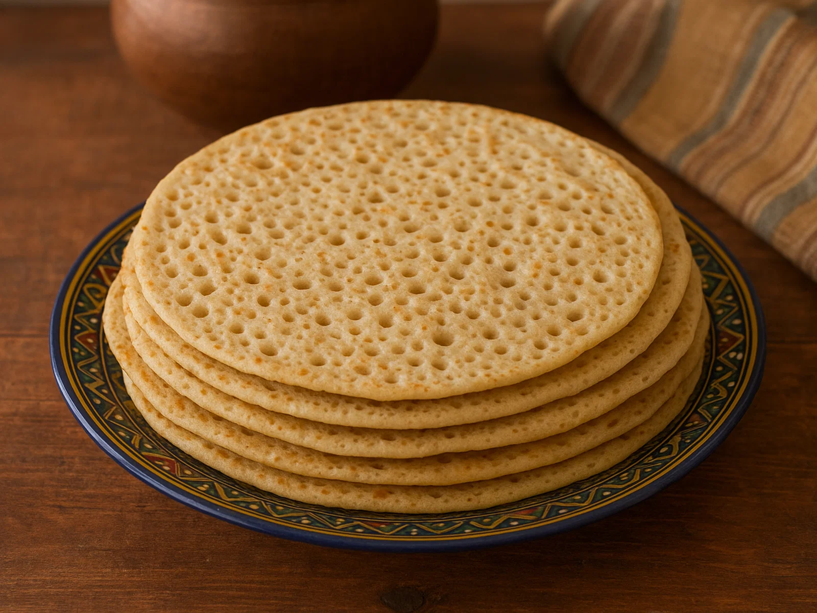 Somalische Canjeero (Laxoox) – weiche, fermentierte Fladenbrote