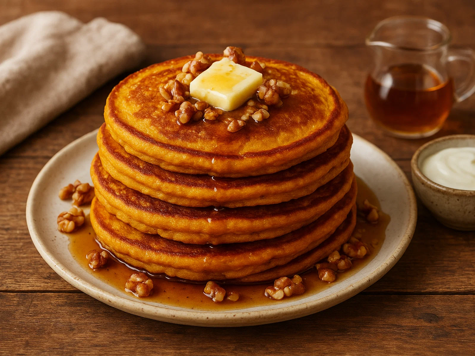 Herbstliche Kürbis-Pancakes